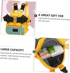 1pc Dog Backpack for Cats and Dogs Outdoor Self-Carrier Vest Storage Pouch Portable Pet Travel Pack for Hiking and Walking Lightweight and Comfortable Design