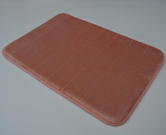 Blush Rose Pink Memory Foam Bath Mat-Incredibly Soft and Absorbent Rug, Cozy Velvet Non-Slip Mats Use for Kitchen or Bathroom 17 inch x 24 inch Long