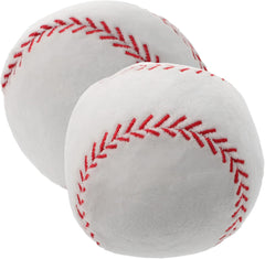 Toyvian 2pcs Plush Baseball Pillow Fluffy Stuffed Baseball Toys for Boys and Girls Soft Decorative Throw Cushions for Bedroom Sofa Comfortable Sports