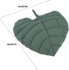 Leaf Shaped Pet Mat, Pure Cotton Thickened, All Seasons Use, Soft Warm, for Cats Dogs, Cage Liner, Indoor Bed Pad