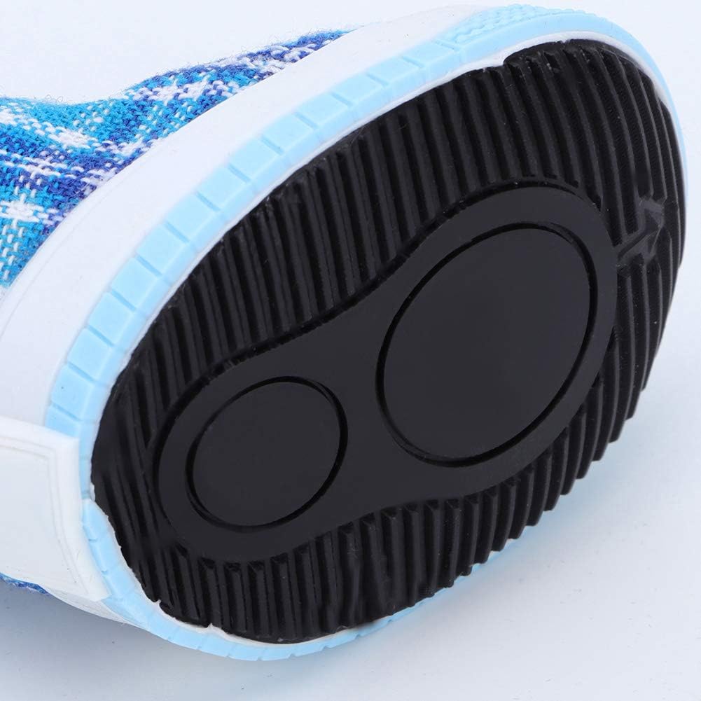 Cat Shoes, Dog Boots Outdoor Walking Breathable Puppy Sneakers 4Pcs Non Slip Pet Dog Soft Cloth Sports Shoes Dog Shoes for Small Medium Large Dogs, Blue (Number 2)