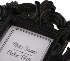 Vintage Resin Photo Frame - Black, 9 x 12 cm