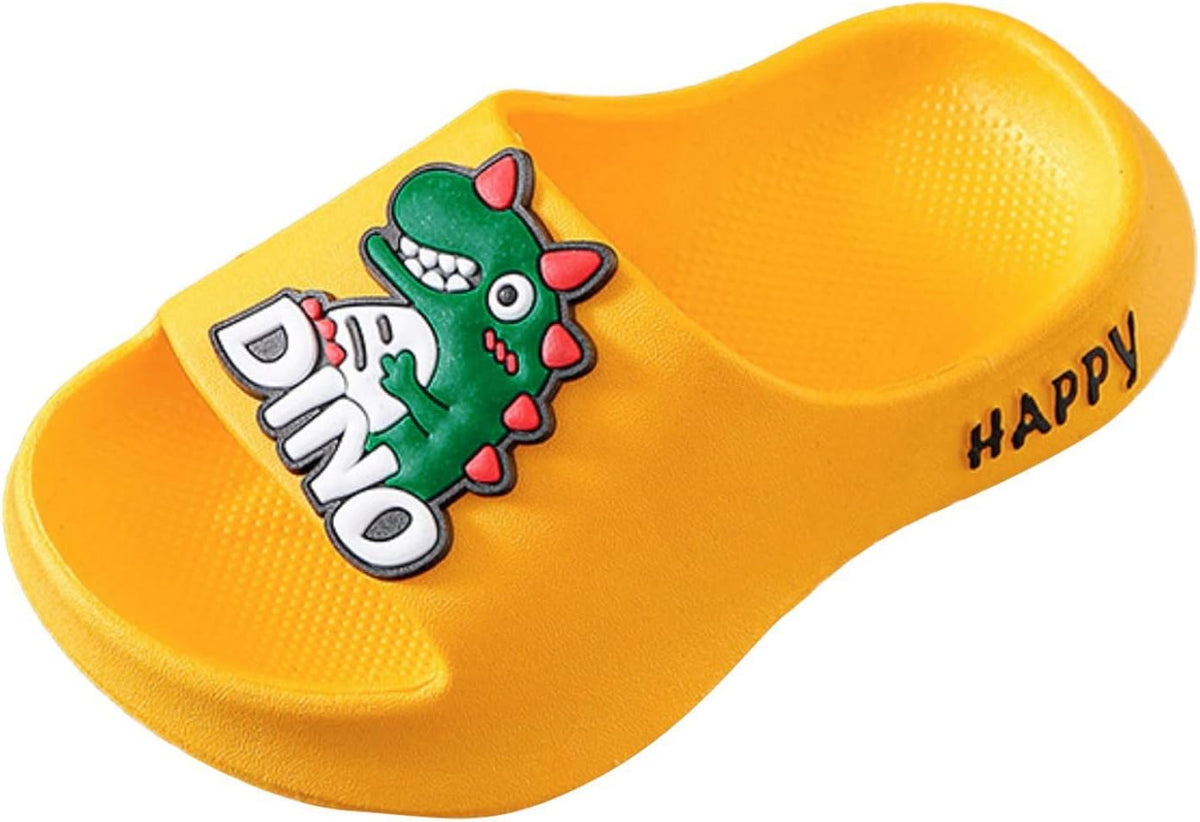 Boys Girls Toddler Little Kid Cloud Slides Sandals Cute Cartoon Slippers Shoes Shower Bathroom Pool (Green, 9 Toddler)