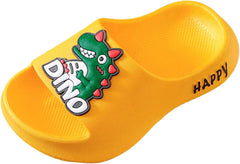 Boys Girls Toddler Little Kid Cloud Slides Sandals Cute Cartoon Slippers Shoes Shower Bathroom Pool (Green, 9 Toddler)