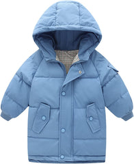 Winter Coat Boys 14 Toddler Kids Little Girls Winter Solid Coats Windproof Outerwear Winter Coat Boys Size 4t
