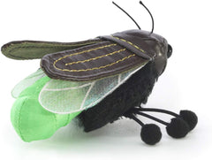 Folkmanis Mini Firefly Finger Puppet, Green, Black, 1 EA