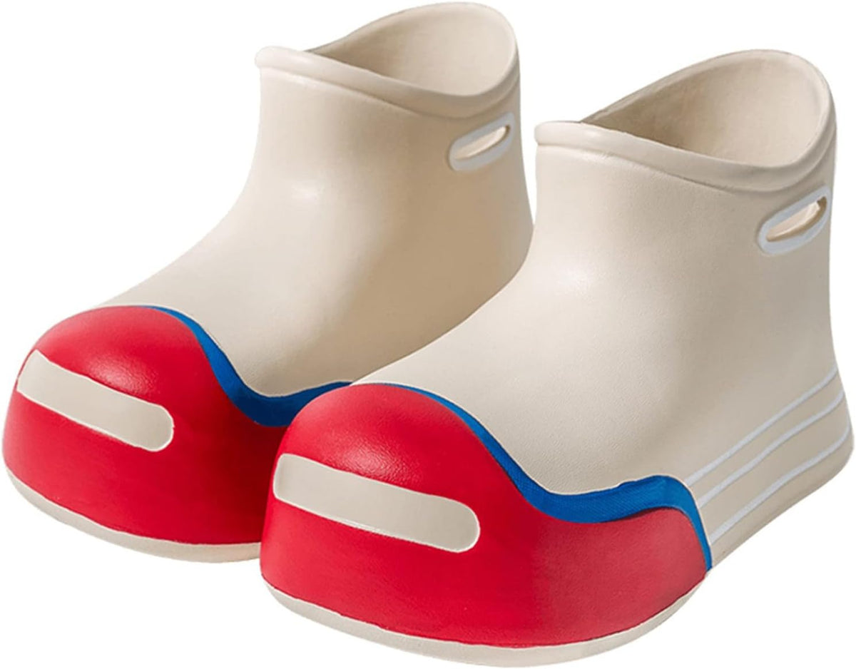 Boys Girls Flat Sole Foot Warmer Big Kids Child Boys Girls Cute Colorful Rain Boots Portable Comfortable Anti