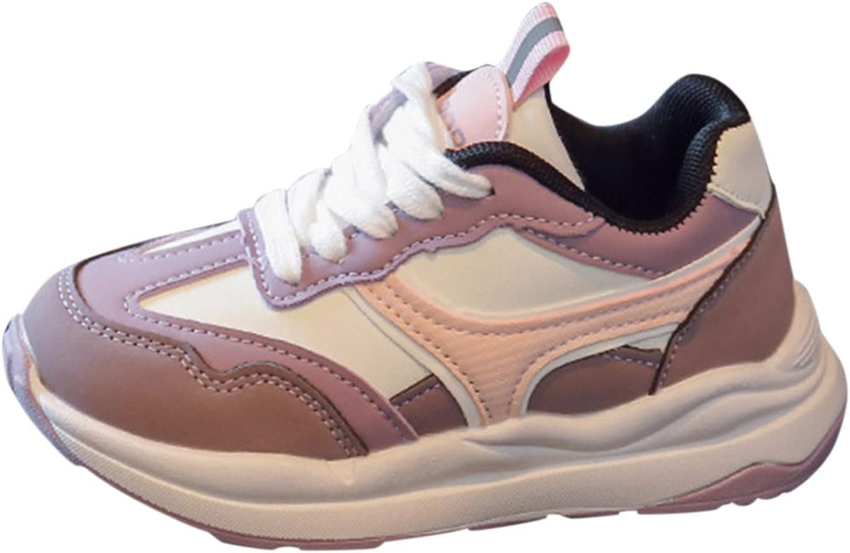 Kids Sneakers for Boys Girls Running Tennis Shoes Outdoor Lightweight Breathable Lace Up Sport Athletic Shoes (Green, 4.5-5 Years Toddler)