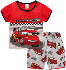 Little Boys Summer Pajamas Short Kids Pjs Sets 100% Cotton Toddler Sleepwear (S33, 2_years)