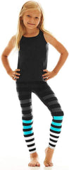 Signature Stripe Girls Activewear Leggings, Ruth/Kids Legging, Small