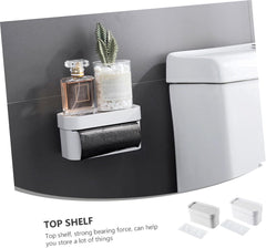 2Pcs Wall Mounted Garbage Bag Holder Easy Install Storage Box for Organizing Bags Multi Functional Bathroom and Home Tool Material Space Saving Design