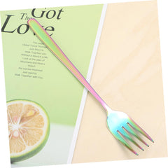 Rainbow Dinner Forks Stainless Steel Forks for Home Kitchen Restaurant