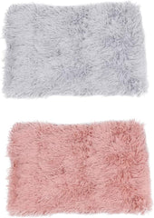 2pcs Warm Pets Blanket Dog Bed for Dogs Puppy Bed Ligh Grey Pet Winter Blanket