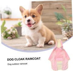 1pc Stylish Dog's Raincoat with Reflective Strips Overcoat for Medium Large Dogs Lightweight Breathable Pet Cape for All Weather Conditions