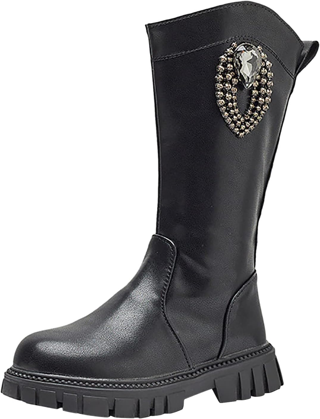 Kids Girls Non Slip Long Boots High top Zipper Classic Boots Knee High Boots Warm Shoes Walking Shoes Toddler Shoes