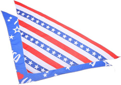 SUPVOX 2pcs American Flag Pet Bandana Patriotic Triangle Scarf for Dogs Cats Lightweight Independence Day Stars Stripes