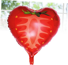 ERINGOGO Helium Balloons Fruit Foil Balloon Fruit Shaped Balloons Fruit Balloons Foil Balloons Birthday Party Balloons Wedding Supplies Red Aluminum Foil, medium