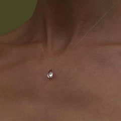 Handmade Dew Choker Necklace for Women Simple Drop Lariat Jewelry Accessory