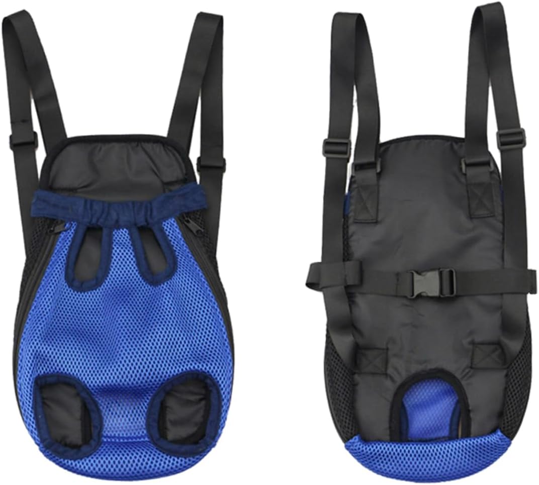 Pet Backpack Backpacks Front Dog Carrier Legs Dog Carrier Pet Carrier Adjustable Backpack Blue