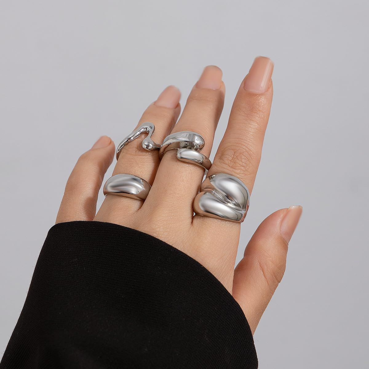 Stackable Rings for Women Ring Set Stacking Rings Knuckle Rings Stylish Jewelry Gift