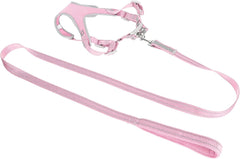 Dog Adjustable Harness, Dog Harness with Leash Soft Mesh Fabric Comfortable for Souvenir for Decorations for Pet for Gift (M Bust 51-61 Neck 43-51 Drawstring 150 * 2.0CM)