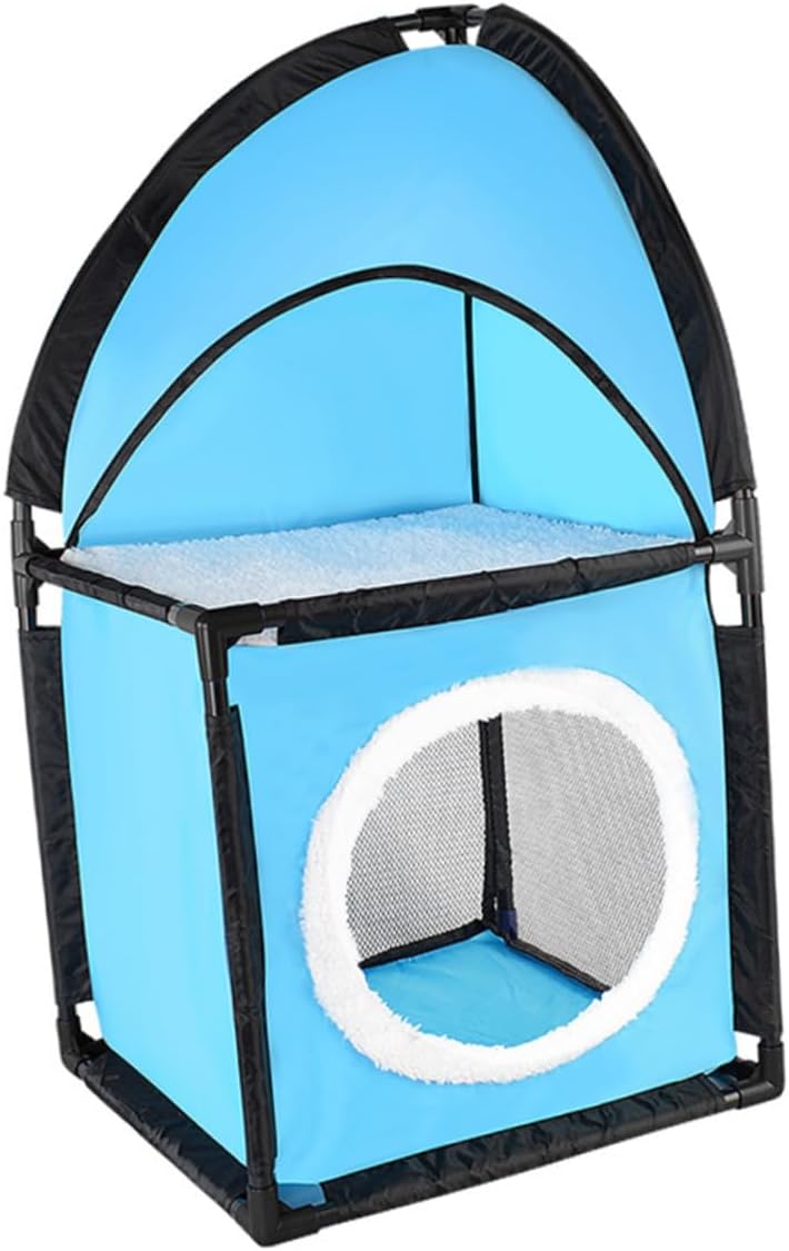 VICASKY Cat Tree Furniture with Oxford Fabric Tunnel Design Indoor Cat House and Scratcher Durable Pet Playhouse Bed to Protect Sofas and Furniture from Scratching