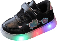 Children's Casual Shoes Boys Breathable Non-Slip Light Sneakers Unisex Luminous Sneakers Sport Running Shoes