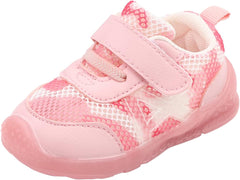 Infant Boys Girls Running Shoes Sneakers Sport Shoes Mesh Breathable Hook Loop Non Slip Soft Sole Shoes