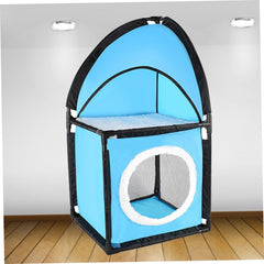 VICASKY Cat Tree Furniture with Oxford Fabric Tunnel Design Indoor Cat House and Scratcher Durable Pet Playhouse Bed to Protect Sofas and Furniture from Scratching