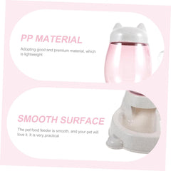 MERRYHAPY Cat Feeding Watering Supplies Automatic Pet Feeder Pet Food Water Dispenser Kitten Food Container