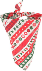 Christmas Pet Scarf Dog Cat Bandana for Holiday Celebrations Soft Durable Material for Christmas Pet Costumes Eye Catching Design