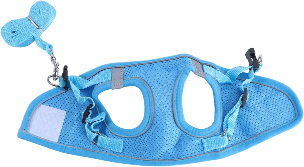 BESPORTBLE Pet Harness Set Dog Harness Handles Padded Dog for Puppies Reflective Chest Strap Breathable Mesh Comfortable Vest for Daily Use