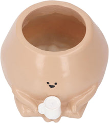 Small Plant Pot, Resin Pot, Cute Look Versatile Indoor Outdoor Succulent Planter Pot for Home Balcony Garden