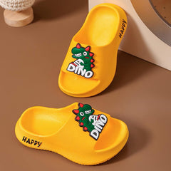Boys Girls Toddler Little Kid Cloud Slides Sandals Cute Cartoon Slippers Shoes Shower Bathroom Pool (Green, 9 Toddler)