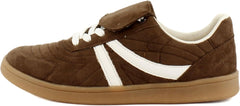Steve Madden Women's Women's Madrid Sneaker, Brown, 8.5