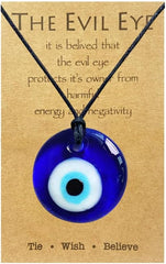 Evil Eye Necklace for Women Men Glass Evil Eye Pendant Protection Jewelry Lucky Amulet Necklace Trendy Spiritual Gift Meaningful Gift for Friends