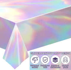 Its Me Hi Im The Birthday Girl Banner, Length 9.84Ft Personalized Birthday Party Banners Girls Glitter Music Theme Happy Birthday Banner with Table Cover for Birthday Party Supplies