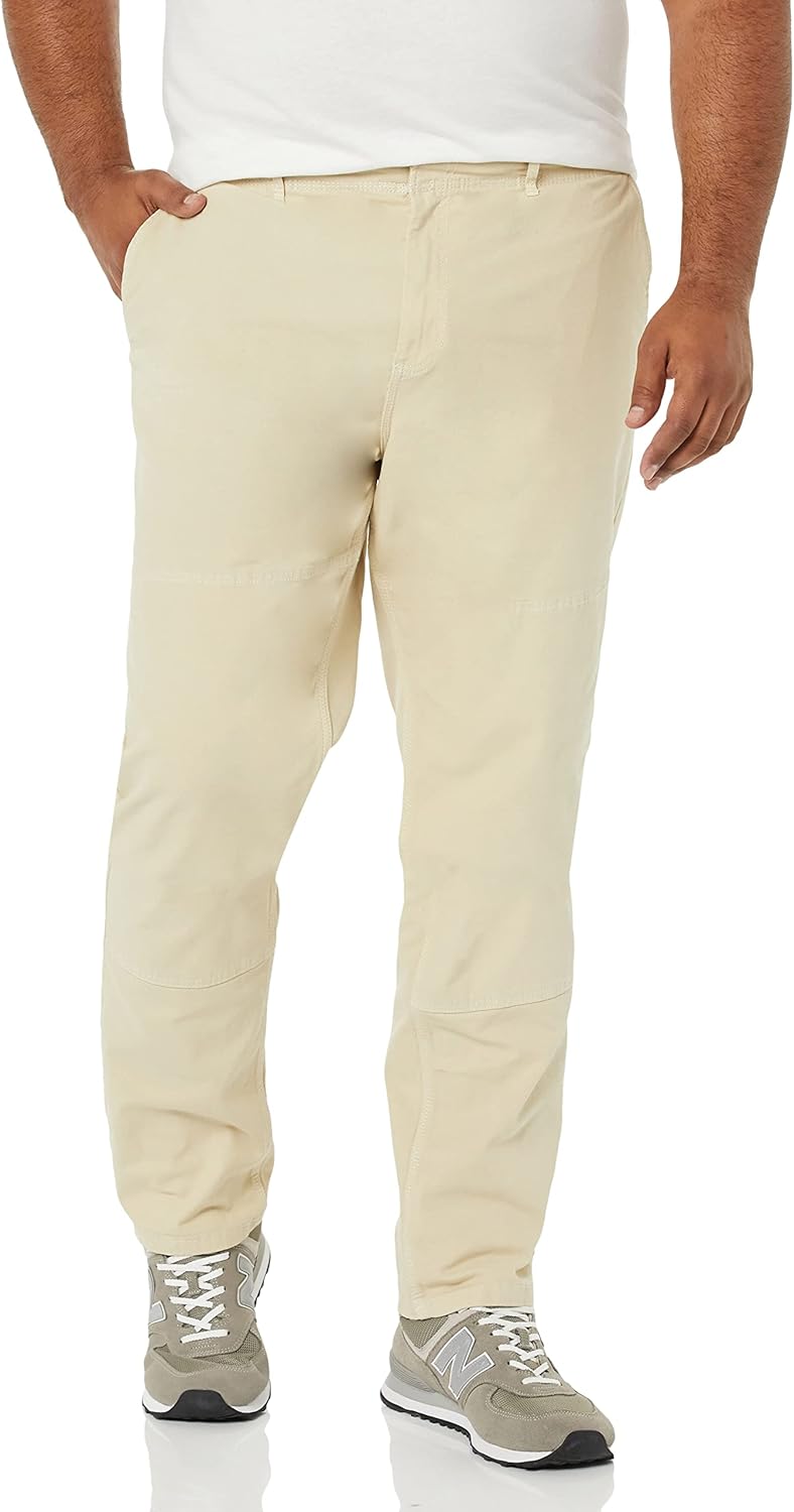 Amazon Essentials Men's Stretch Canvas Double Knee Utility Work Pant (Previously Goodthreads)