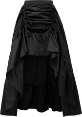 Scarlet Darkness Women's Renaissance Pirate Skirt Gothic Steampunk Victorian High-Low Skirts