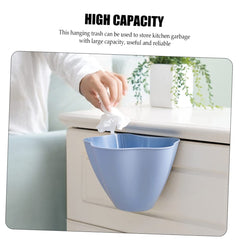 3pcs Kitchen Hanging Trash Can Set Mini Waste Bin Lid Space-Saving Odor-Resistant Design for Indoor Use in Kitchen Office or Bathroom