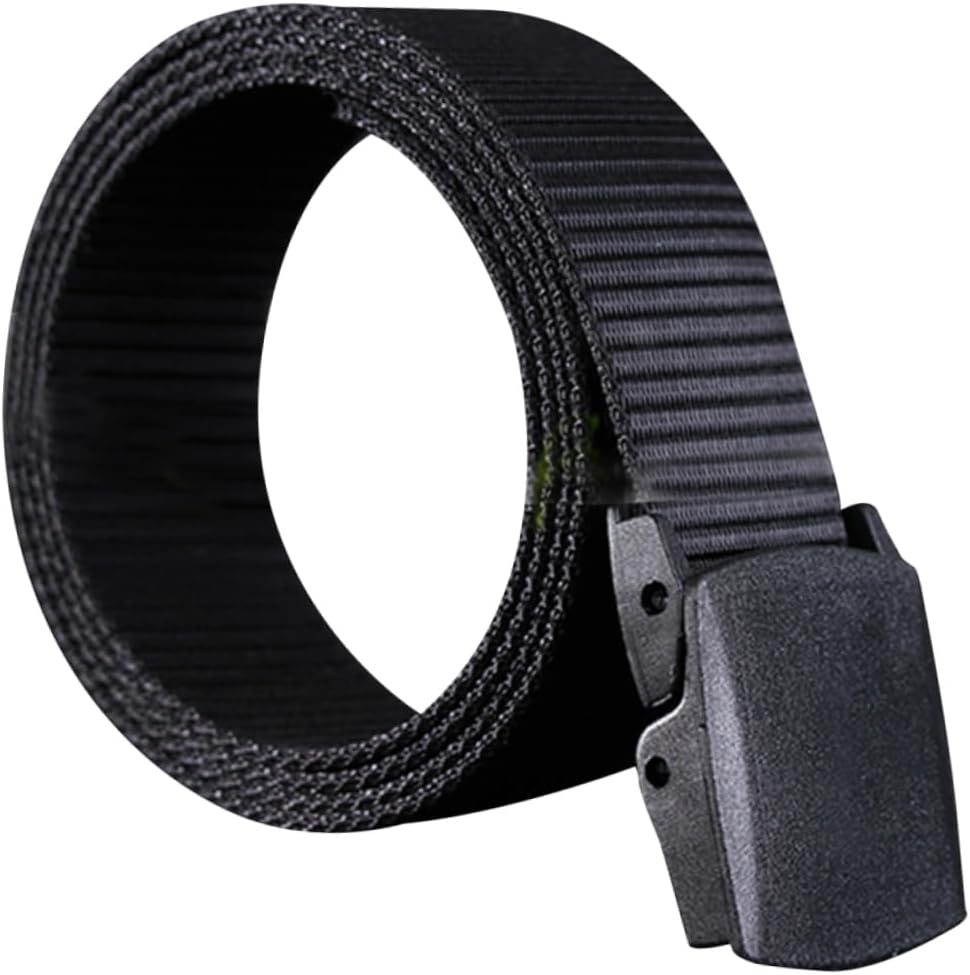 Sports Canvas Belt Men's Nylon Casual Belt Automatic Buckle Airport-friendly
