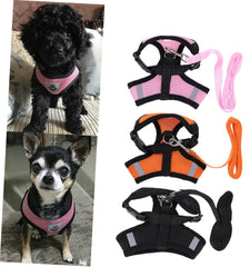 KESYOO Adjustable Breathable Dog Harness Vest for Small and Pets Lightweight and Moisture Design for Puppies and Dogs Black