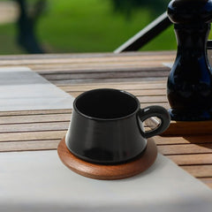 Ceramic Coffee Mug with Saucer Coffeeware 300 ml Birthday Gift Espresso Cup Coffee Cup for Office Afternoon Tea Milk