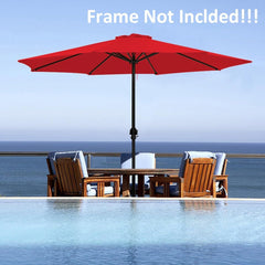 Umbrella Canopy 2/3/2.7 m 6 Ribs Parasol Replacement Canopy Cover,Umbrella Replacement Top,parasol cover for Outdoor Patio Garden Pool,multicolor