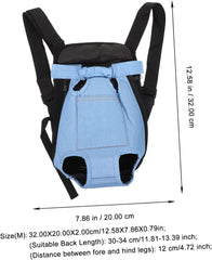 Hemoton Dog Carrier Bag Pet Backpack Outdoor Travel Breathable Comfortable Cat Dog Carrier