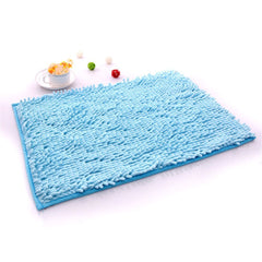 IVYRISE Bathroom Anti-Slip Bath Mat Skid Resistance Show Rug Carpet, Light Blue