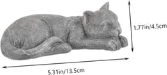 Pet Memorial Statue Resin Garden Decor for Cats and Dogs Thoughtful Keepsake for Outdoor Remembrance Grieving Pet Owners and Garden Tributes