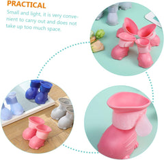 4pcs Dog Rain Shoes Slip Pet Boots for Rainy Days Comfortable Durable Puppy Footwear for Outdoor Activities