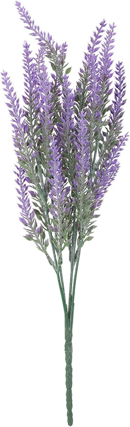 Artificial Lavender ¨C Lifelike Faux Silk Plants for Crafting or Home Decor ¨C Great for Pairing with Bundles of Other Fake/Dried Flowers to Create Lovely Wedding Bouquets(Purple) , Artificial Laven