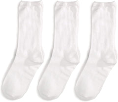 Jefferies Socks Boys 8-20 3 Pair Pack Seamless Casual Crew Socks